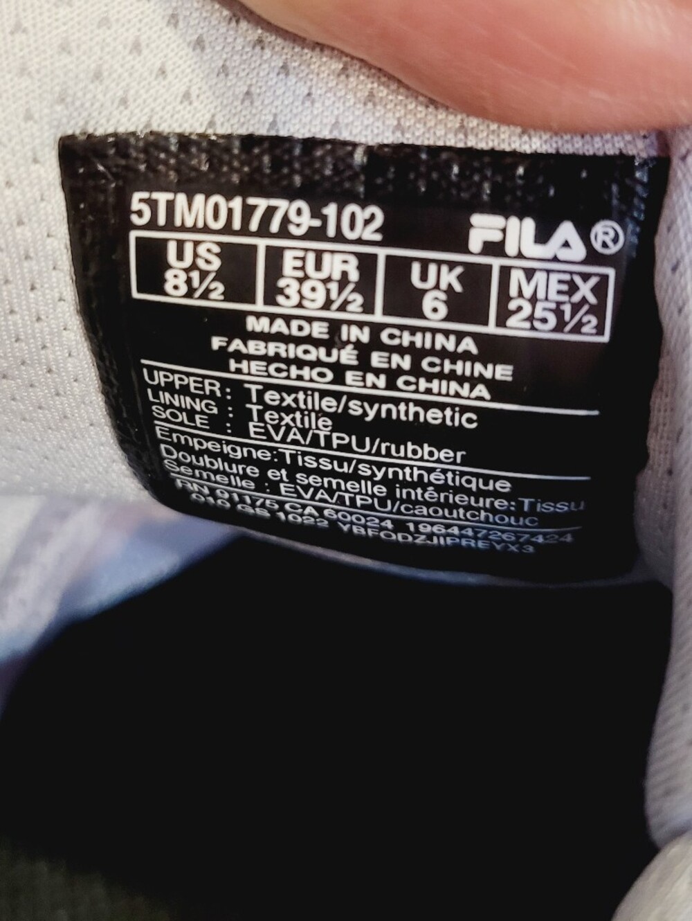 Fila Womens Speedserve Energized Tennis Shoes Size 8.5M - Picture 6 of 7